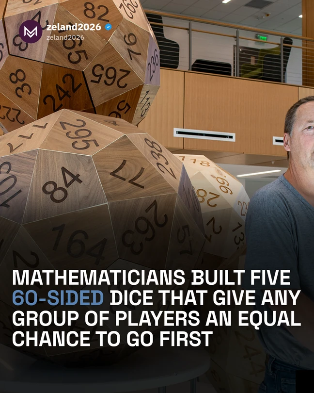 Five 60-sided dice — actual Ventuff carousel